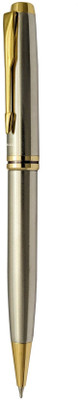 UJJi Dull Chrome Platted with Golden Part Ball Pen(Ink Color - Blue )