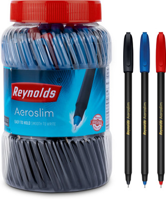 Reynolds Aeroslim Ball Pen  (Pack Of 70, Ink Color – Blue, Black, Red) For Rs. 209 @ 40 %