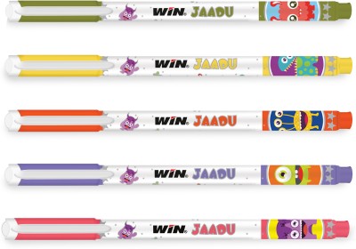 Win Jaadu 40 Blue Pens|0.7mm Tip|Cute Themed|Pens for Writing|Fragrance Ink Ball Pen(Pack of 40, Blue)