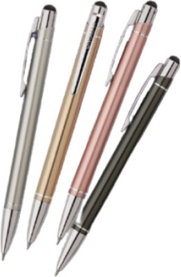 UNOMAX Radium Stylus Premium Metal Body Ball Pen(Pack of 6, Blue)