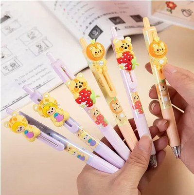 PSAHG PSAHG Cute Tiger & Angle Pen | Cute Ball Points Pens for Students & Kids Ball Pen(Pack of 6, Ink Color - Blue)