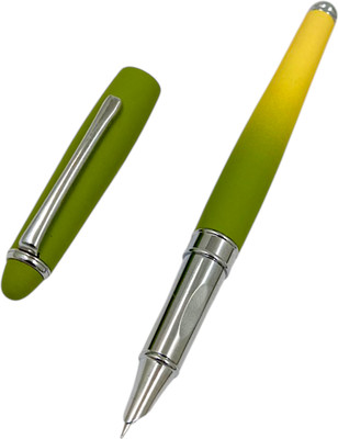 auteur 30016 Student Fine Nib Designer Green Metal Body Fountain Pen For School/Collage Fountain Pen