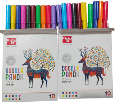 FIGO 2 Gel Pen Refill(Pack of 20, Ink Color - Multicolor)
