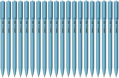 HAUSER XO Ball Pen Wallet Pack | 0.6 mm | Comfortable Grip With Smudge Free Writing Ball Pen(Pack of 20, Blue)