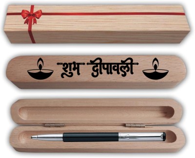 PARKER Vector Matallix Black Roller Pen with Shubh Diwali Gift Box and Bag Pen Gift Set(Blue)