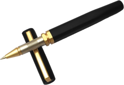 auteur 721 Black Color Matte Finish Metal Body Designer Fine Point Roller Ball Pen(Ink Color - Blue)