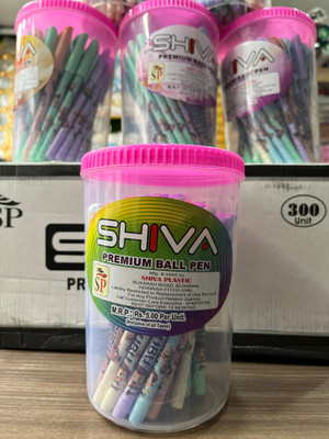 SHIVA shiva bubu jar Ball Pen(Pack of 50, Ink Color - Blue, Black)