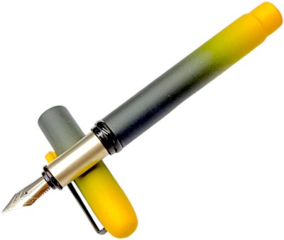 auteur Premium Leo Yellow Color Designer Fine Nib Metal Body Gift Fountain Pen