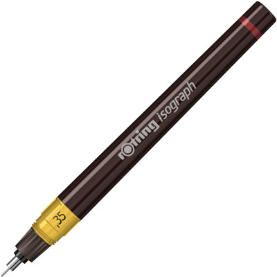 rotring 0.35mm Isograph Technical Drawing Pen (Ink not included) Fineliner Pen(Ink Color - Brown)