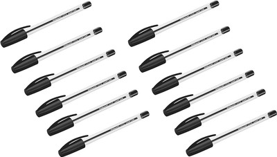 Pelikan Ballpoint Pen Super Soft Ball Pen(Pack of 12, Ink Color - Black)