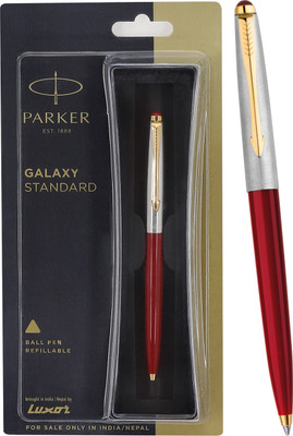 PARKER Galaxy Standard Gold Trim Red Body Color Ball Pen(Ink Color - Blue)