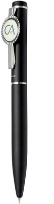 UJJi CA Logo Matte Black Metal Ball Pen(Ink Color - Blue)
