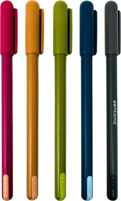 Pentonic 0.7mm Ball Pen Dispenser | Vibrant Multicolor Body Ball Pen(Pack of 50, Ink Color - Blue)