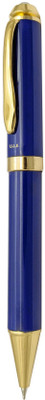 UJJi Glossy Blue colour in Golden Part with Top Stone Ball Pen(Ink Color - Blue)