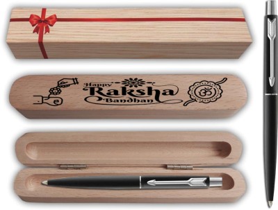 PARKER Classic Matte Black CT Ball Pen with special gif for Rakshabandhan Pen Gift Set(Blue)