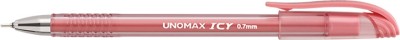 UNOMAX Icy 0.7MM | Attractive Translucent Body | Jet Ink Technology Ball Pen(Pack of 30, Ink Color - Red)