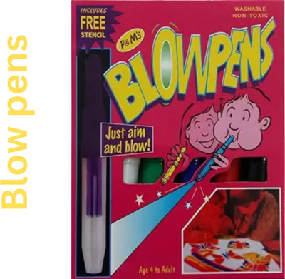 Extraposh Blow Pens Super Fine Nib Sketch Pens with Washable Ink Nib(Ink Color - Multicolor)