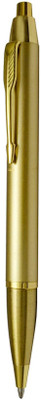 UJJi Click Mechanism Gold Colour Metal Ball Pen(Ink Color - Blue )