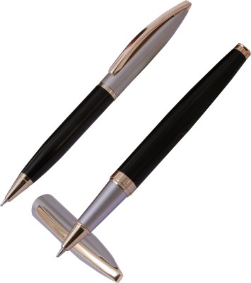 Krink B242_R045 combo Ball pen & Roller pen set Metal Body Pen Gift Set(Pack of 2, Blue)