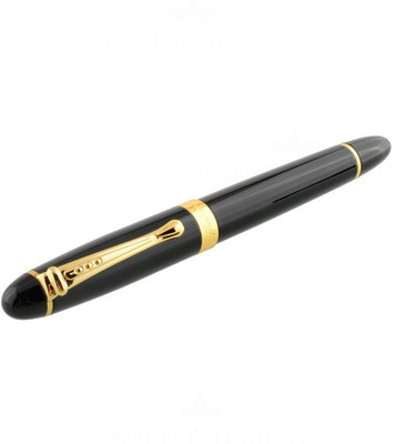 Ledos NIBMEISTER EDITION Jinhao X450 Royal Glossy Black Smooth Medium Nib Fountain Pen(Ink Color - converter system)
