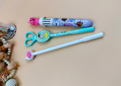 Paper Bear Avenger Unicorn Flamingo Ball Pen(Pack of 3, Ink Color - Multicolor)