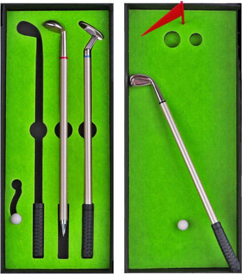 PAXTON SALES Golf Pen Gift Set, Mini Desktop Ball Pen Toys Pen Gift Set (Blue, Black, Red) For Rs. 749 @ 50% off