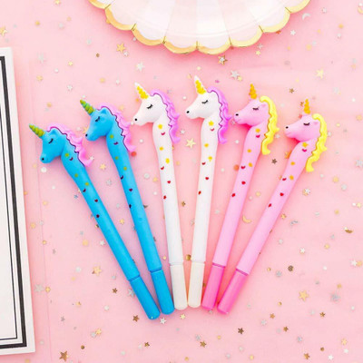 Stakipo True Emotion Glittered Art Body (1 Pack of 6 Pens) Gel Pen(Pack of 6, Ink Color - Blue)