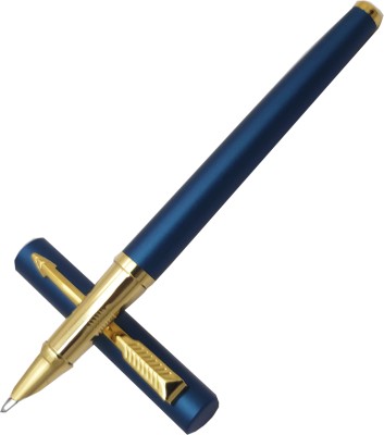 auteur 3119 Blue Color Slim Metal Body Fine Nib Designer Fountain Pen