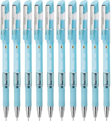 HAUSER Sonic Ball Pen Box Pack | 0.7 mm | Low-Viscosity Ink For Smudge Free Writing Ball Pen(Pack of 20, Blue)