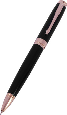 auteur Premium 1520 Black Color Designer Metal Body With Gold Plated Trims Gift Ball Pen(Ink Color - Blue)