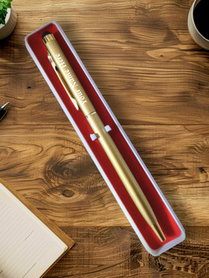 Mizi Craft Goldplated Ultra Slim Pen Ball Pen(Ink Color - Blue)