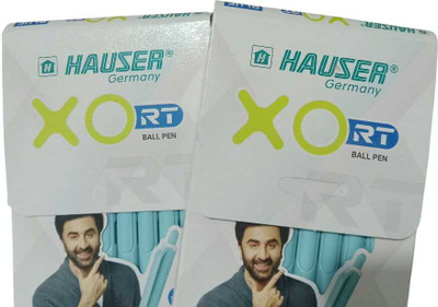 Hauser Germany 2 Ball Pen(Pack of 20, Ink Color - Blue)