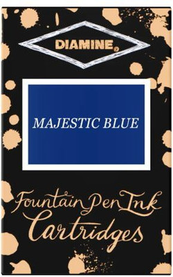 DIAMINE INK CARTRIDGES TP/18 – MAJESTIC BLUE Ink Cartridge(Ink Color - MAJESTIC BLUE)