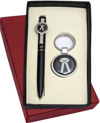 UJJi 2in1 Advocate Logo Keyring & Ball Pen Combo Keychain and Pen Gift Set(Pack of 2, Ink Color - Blue )