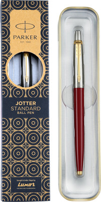 PARKER Jotter Standard, Gold Trim Ball Pen(Ink Color - Blue)