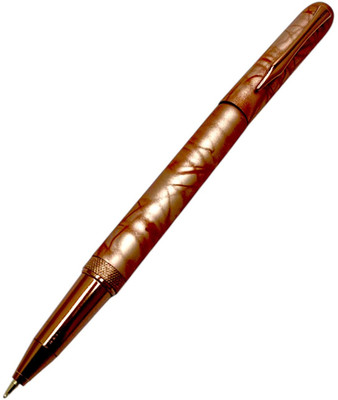 JINHAO Emotion Series Brown Metal Body Designer Magnetic Cap Student Roller Ball Pen(Ink Color - Blue)