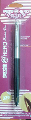 PENMAN HERO PEN MODEL NUMBER 329 Steel Cap-Original Fountain Pen(Ink Color - Green, Black, Maroon)