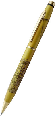 UJJi Shri Balaji Lord Carved Antique Brass Ball Pen(Ink Color - Gold)