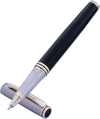 Krink KNP_PEN_R030 Unique Design with Black/Golden Color Combination Metal Body Roller Ball Pen(Ink Color - Blue)