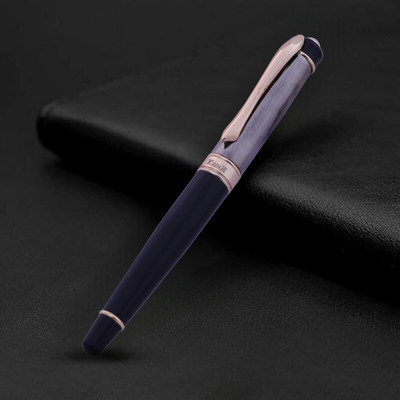 Krink ® Mercury R033 Metal Pen Fitted with Germany Made Schmidt Refill Roller Ball Pen(Ink Color - Blue)