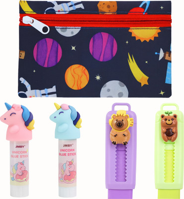 Ikko unicorn and bear Stationery Set(Pack of 5, Ink Color - Multicolor)