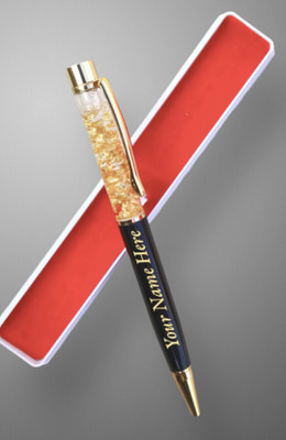 mizi Golden Zari Exclusive Pen Ball Pen(Ink Color - Blue)