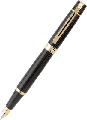 SHEAFFER Gift 300 Glossy Black With Gold Tone Trim (Medium Tip) Fountain Pen