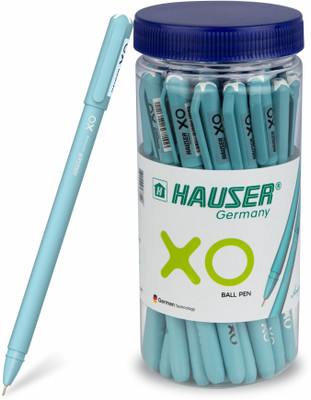 HAUSER XO 0.6 mm Ball Pen | Sleek Body & Minimalistic Design | Smooth Writing Ball Pen(Pack of 25, Ink Color - Blue)