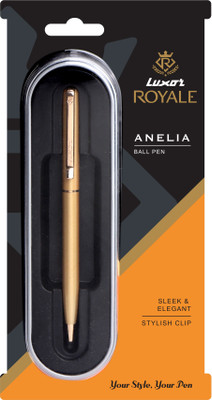 LUXOR Royale Anelia Golden Body Gold Trim Ball Pen(Ink Color - Blue)