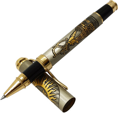 auteur Divine Series Sharanga Blessings Of Lord Rama Designer Metal Body Lucky Gift Roller Ball Pen(Ink Color - Blue)
