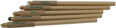Bamboo Haat 10 Kraft Paper Recycled Pen With Clip And 10 Kraft Paper Pen With Plantable Cap Ball Pen(Pack of 20, Ink Color - Blue)