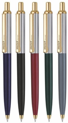 HAUSER Berlin Gold Designer Ball Pen Box Pack | Metal Body With Stylish Design Ball Pen(Pack of 3, Ink Color - Blue)
