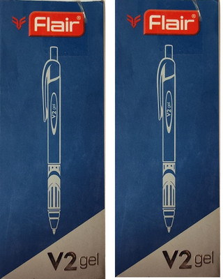 FLAIR V2 GEL PEN Gel Pen(Pack of 20, Ink Color - Blue)