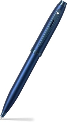 SHEAFFER Gift 100 Satin Blue Barrel With PVD Blue Trim Ball Pen(Black)